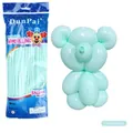 Tiffany blaue Macaron Modellierballons 100er Pack für kreative Figuren und Party Dekoration - 100 Stk/Packung / Karibikblau
