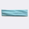 Soft light blue cotton sports headband for running and outdoor fitness sweat absorption - Medium Azure