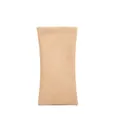 Minimalist beige faux suede portable glasses pouch case in microfiber finish - Apricot