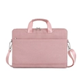 Borsa a tracolla rosa in tessuto per laptop da 17,3 pollici con manico e tracolla rimovibile - Rosa Acceso Può Essere Portata A Mano Senza Tracolla Può Essere Agganciata A Una Valigia Con Ruote --- Offerta Speciale A Tempo Limitato / 17.3 Pollici