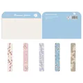 Vintage floral magnetic bookmark set featuring 5 elegant hand-painted flower designs - Floral CXSQ018