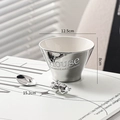 Silver luxury ceramic bowl with a 3D teddy bear spoon and glossy mirror finish - Full Silver 5 Inch Bowl + Bear Spoon Set