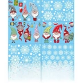 6-piece set of Santa Claus and dwarf static PVC window stickers for Christmas decor - 6 Sheets/Set Christmas Gnomes