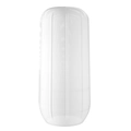 Translucent white silicone travel bottle sleeve with stretchable vertical stripe texture - 1st Gen (Cylindrical) / White