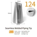 304 stainless steel piping tip model 124 for creating rose petals with dimensions - 124 (Rose Type)