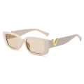 Beige Frame Champagne Lenses
