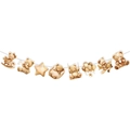 Pancarta de baby shower con lindos ositos y estrellas para decoración de fiestas - Pancarta de Oso (Y-00566-2)