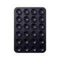 Minimalist black silicone suction cup mat with 24 individual cups for phone cases - Double-Sided Style (48-Suction Cup) / Black