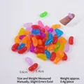 Mini ciondoli in resina a forma di caramelle colorate da 1,4 cm per decorazioni fai-da-te - 1.4cm Gelatina Media (Colori Misti)
