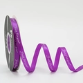 1cm purple satin ribbon with white 'Just for you' print on a professional spool - 1CM Polyester Ribbon [Deep Purple just] 40 Yards