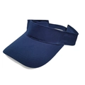 Classic navy blue cotton sun visor hat for outdoor sports with adjustable strap - Navy Blue