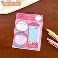 Set de notes adhésives ours rose avec motifs de machine à griffes, taille 10x13cm pour agenda - 1# Chat Fraise Idiot