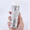 Pot de 2g de paillettes argentées pour décoration de gâteaux, nail art et peinture - Grand Pot / Feuille d'argent