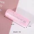 Pink self-grip hair roller for bangs, size 10cm x 3cm, lightweight 10g styling tool - Medium / Pink