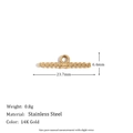 Polka Dot Wrapped OT Toggle Bar - Gold