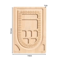 Bamboo jewelry design board with square grooves and U-shaped measurement scale for DIY beads - Bamboo Wood / Style A (Necklace Design Board)