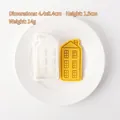 Weihnachtshaus Keksausstecher Form D-Stil mit Prägestempel Größe 4,4x8,4cm - Modell D Haus
