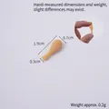 Miniature cuisse de poulet frit en résine pour bricolage, taille 1,9cm x 0,7cm x 0,3cm - Petit Pilon de Poulet à la Vapeur de 2 cm