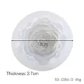 White 3D peony silicone mold for candle making, dimensions 7.2cm by 3.7cm - Small Rose / White