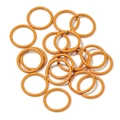 Orange color macaron paint jump rings for DIY handmade jewelry making accessories - Orange