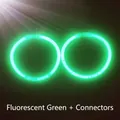 Set di bastoncini luminosi verde fluorescente con connettori per bracciali - Verde