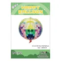 22-inch colorful gradient disco ball balloon with 4D aluminum foil for party decor - 4D Colorful Disco Flash Ball