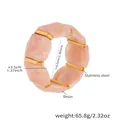 Detailed view of pink marble resin bracelet showing 6cm inner diameter and 65.8g weight - 60mm / Pink (E677)