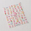 Pegatinas 3D para uñas con conejos rosas y tulipanes, modelo en relieve TS-3633 - Estilo Conejo de Almohada Relieve (TS-3633)
