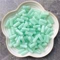Cloud pattern green cylinder acrylic tube beads for DIY jewelry making and crafts - 8x20mm / Light Green