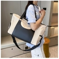 Bolsa de deporte grande bicolor con separación en seco y húmedo para viajes cortos - Talla única / Blanco Roto