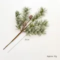 Kunstmatige dennentak met kegels voor kerstdecoratie, 35cm lengte, 32g gewicht - 35CM Sneeuwvlok Takje