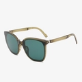 Foldable oversized sunglasses with olive green frames and dark green lenses for women - 4th Gen - Misty Field Green