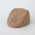Detail van baby baret met beertje borduursel en Bongbi cartoon print patroon - 48cm (5-18 maanden) / Bruin
