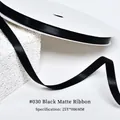 6mm matte black ribbon roll for floral gift wrapping, 25 yards length spool - 0.6CM Wide * 25 Yards / Black