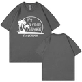 Dark gray It's 5 O'clock Everywhere I'm Retired t-shirt with palm tree print - S / Dark Gray