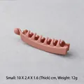 Elegant matte dusty pink banana hair clip in a small size with minimalist textured finish - Small / Pink
