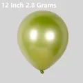 Metallic olive green 12-inch 2.8g chrome latex balloon for party decoration - Metallic Fruit Green - Large