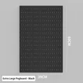 Extra large black pegboard storage panel 60cm x 39cm for wall mount organization - Extra Large ABS Pegboard - Black