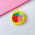 Mini retractable 1.5m cartoon tape measure featuring strawberry and bear plush design - Bear Holding Strawberry