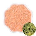 Luminous glass seed beads in pink-orange and yellow-green for DIY jewelry making - Orange Red