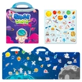 Reusable outer space jelly sticker book for kids featuring planets and astronauts - Starry Sky