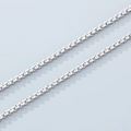 Silver stainless steel 304 oval link pearl chain for DIY jewelry making and crafts - 3mm Polished Steel Color