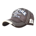 Casquette baseball marron en coton délavé avec broderie SPARK et détail 1932 - Réglable / Café