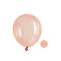 Transparent crystal orange latex balloon for birthday party decorations high gloss finish - 5 Inch / 200 Pcs / Crystal Orange