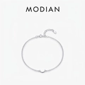 Pulsera minimalista de luna creciente en plata de ley S925 con cierre de langosta - Plata 925 / Plateado