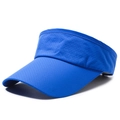 Visiera parasole blu brillante traspirante con tesa lunga per sport estivi - Regolabile / Blu Zaffiro