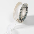 White pearl chiffon fishtail ribbon 40mm wide for floral bouquet packaging - 40mm*10 Yards / Pearl Fishtail Yarn (Pearl White)