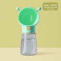 Portable bee-themed green pet water bottle for dogs and cats with 565ml capacity - Honeybee Style 565ml / Green