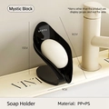 Portasapone nero UFORU autodrenante in PP e PS per il bagno in stile moderno - Confezione sfusa / Nero Premium