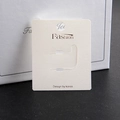 Minimalist ivory cardboard display card for jewelry with Fashion and Korean design text - Ring Display Card